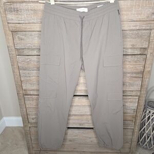 Pacsun Men's Khaki Cargo Jogger Pants Large Drawstring Waist NWOT